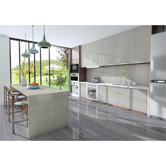 Encimera de cocina de granja de laminado de porcelana