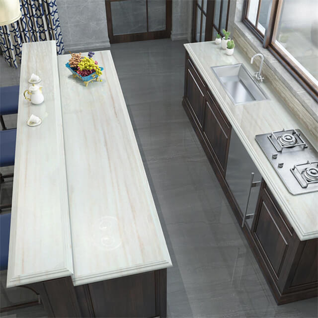 Proyecto personalizable Encimeras de cocina de madera blanca YK-008