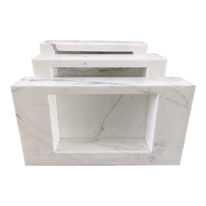 Encimera de baño de mármol blanco al por mayor Vanity Top YV003